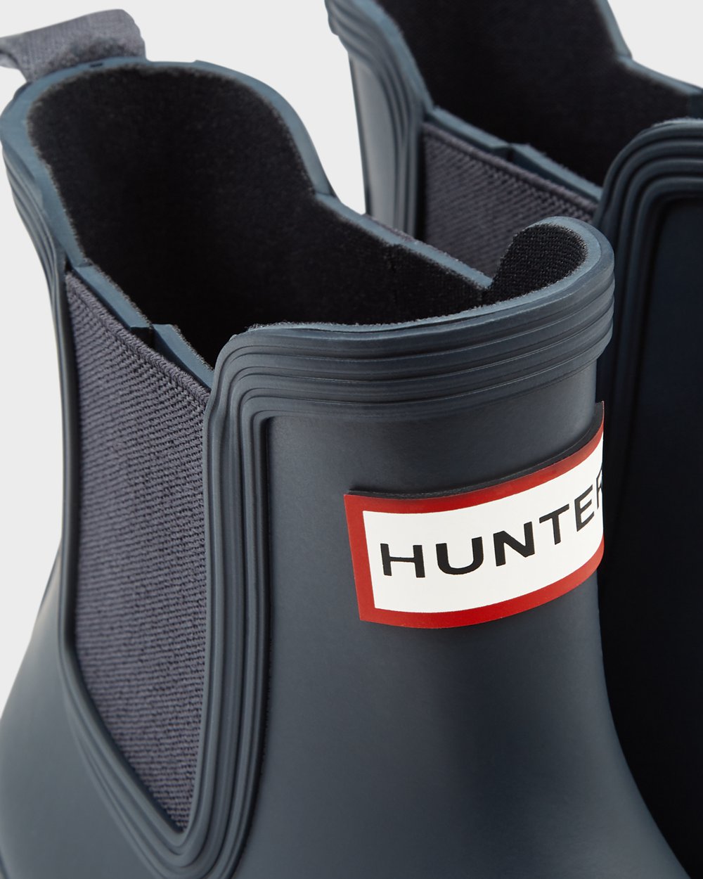 Hunter Mujer Original - Botas Chelsea Azul Marino - 827-PSCEOT